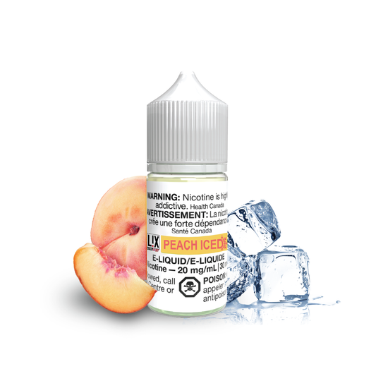 PEACH ICED - LIX SALT NIC E-JUICE - 30ml - 10mg