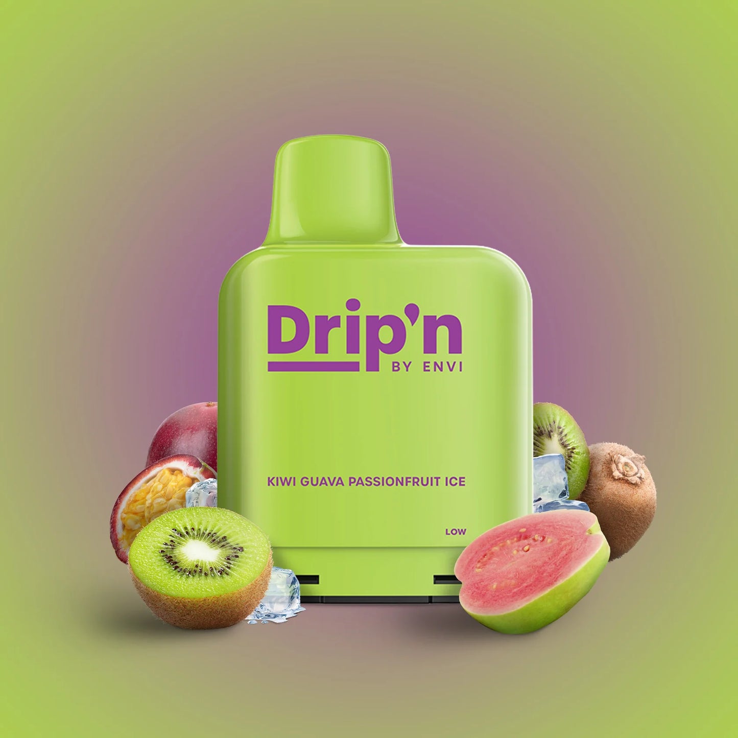 Level X Drip’n By Envi 7K Kiwi Guava Passionfruit Ice 14mL 20mg