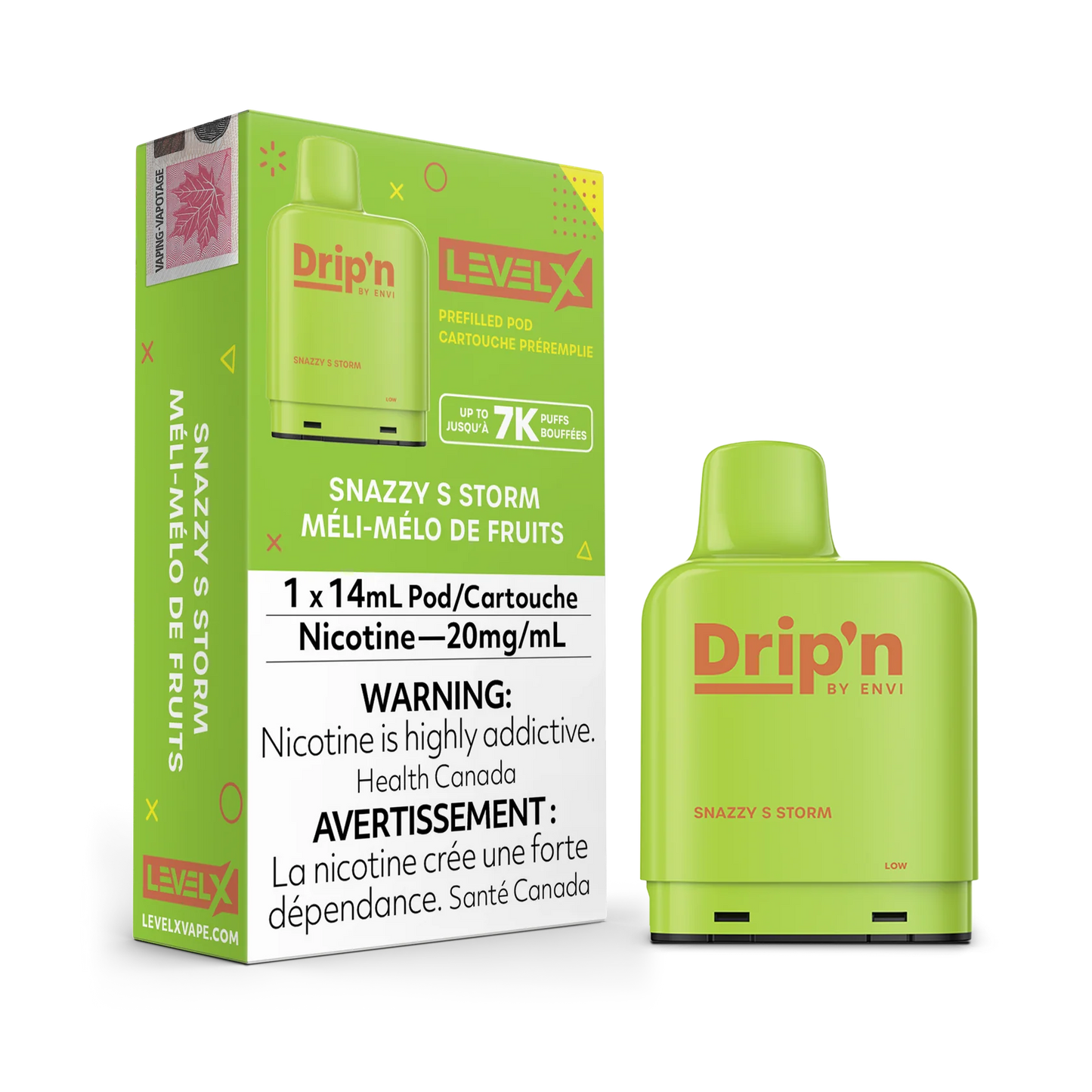 Level X Drip’n By Envi 7K Snazzy S Storm 14mL 20mg