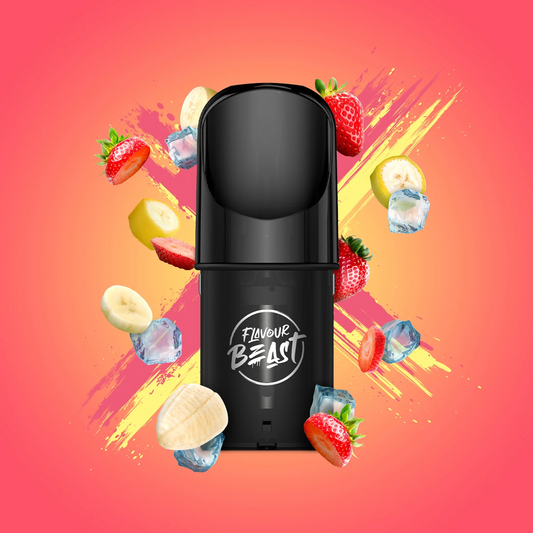 STR8 Up Strawberry Banana Iced - Flavour Beast Pod Pack - 20mg