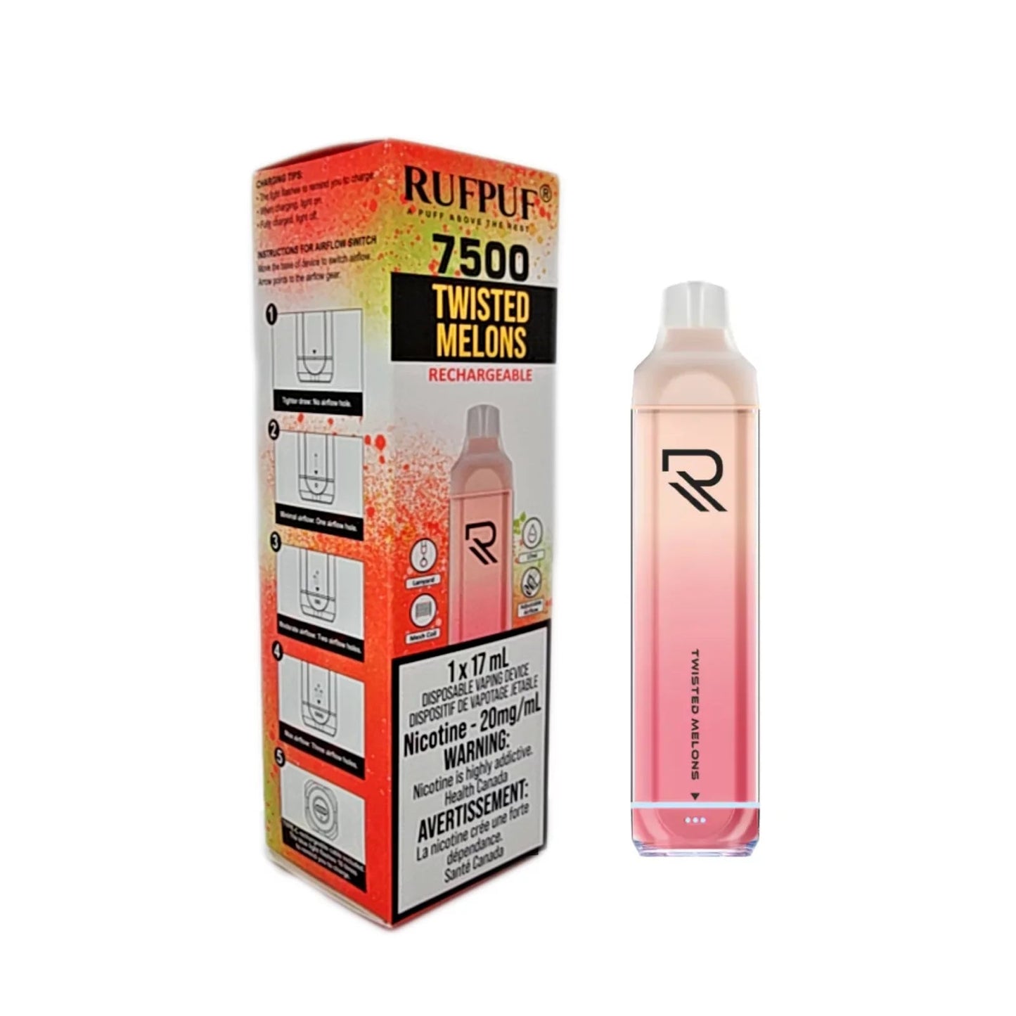 RufPuf 7500 - Twisted Melons 17ml 20mg