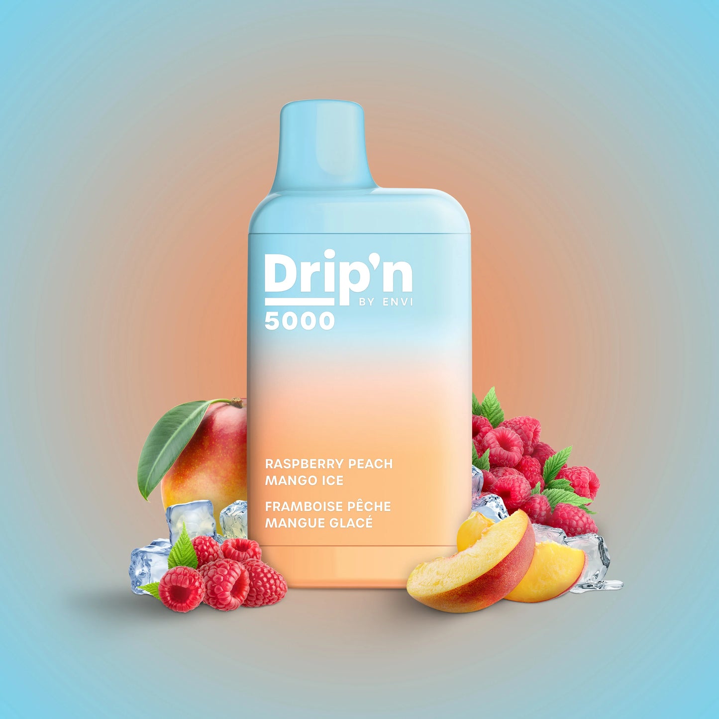 Drip’n By Envi 5000 - Raspberry Peach Mango Ice 10ml 20mg