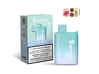 Vapeman 6000 Puffs - Cool Mint 18ml 20mg