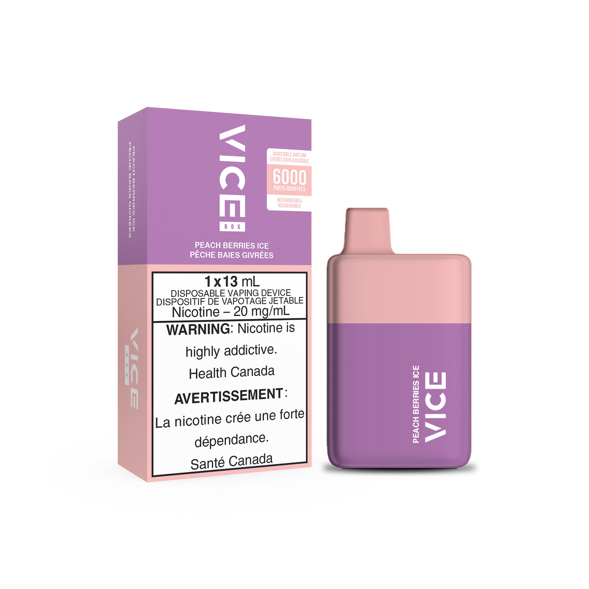 VICE BOX 6K - Peach Berries Ice 13ml 20mg