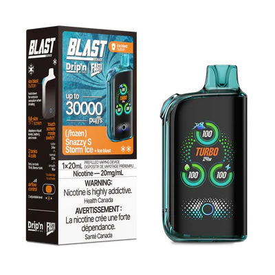 SNAZZY S STORM ICE - FASTA BLAST 30K (20mL) (ONTARIO)