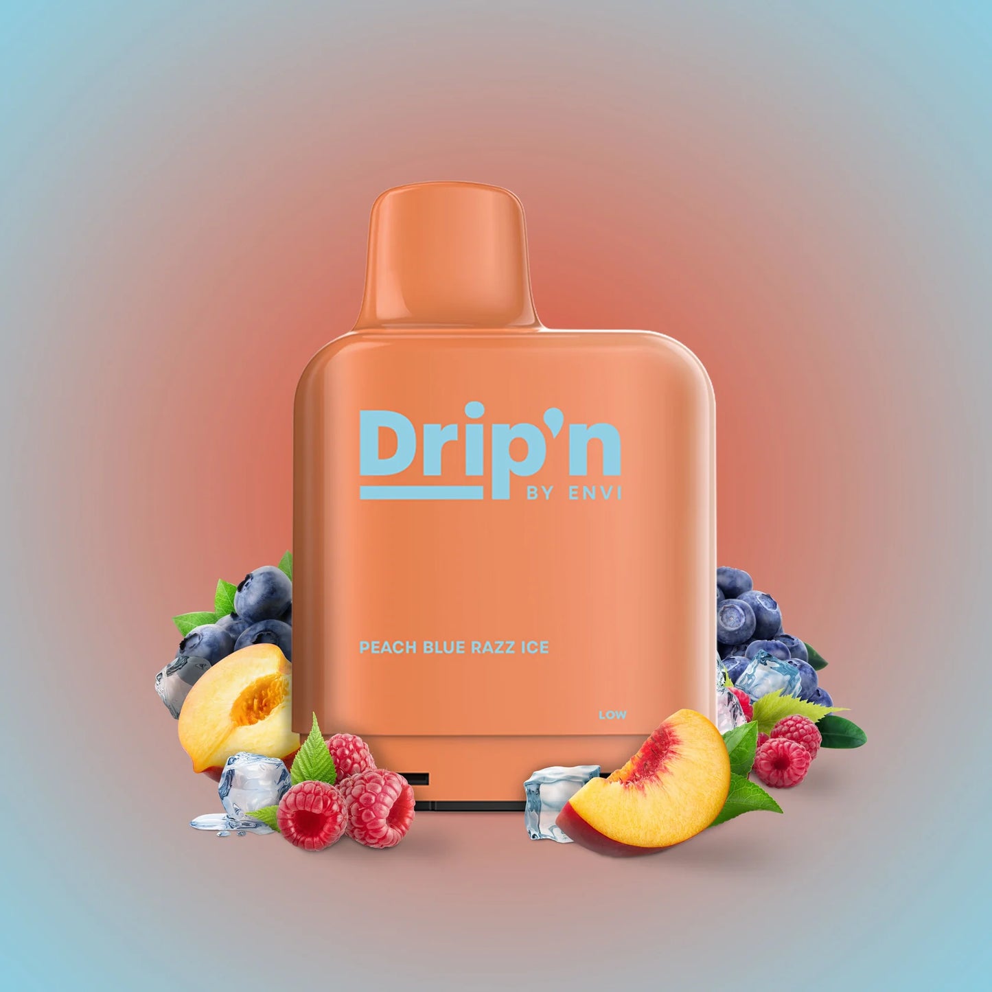 Level X Drip’n By Envi 7K Peach Blue Razz Ice 14mL 20mg