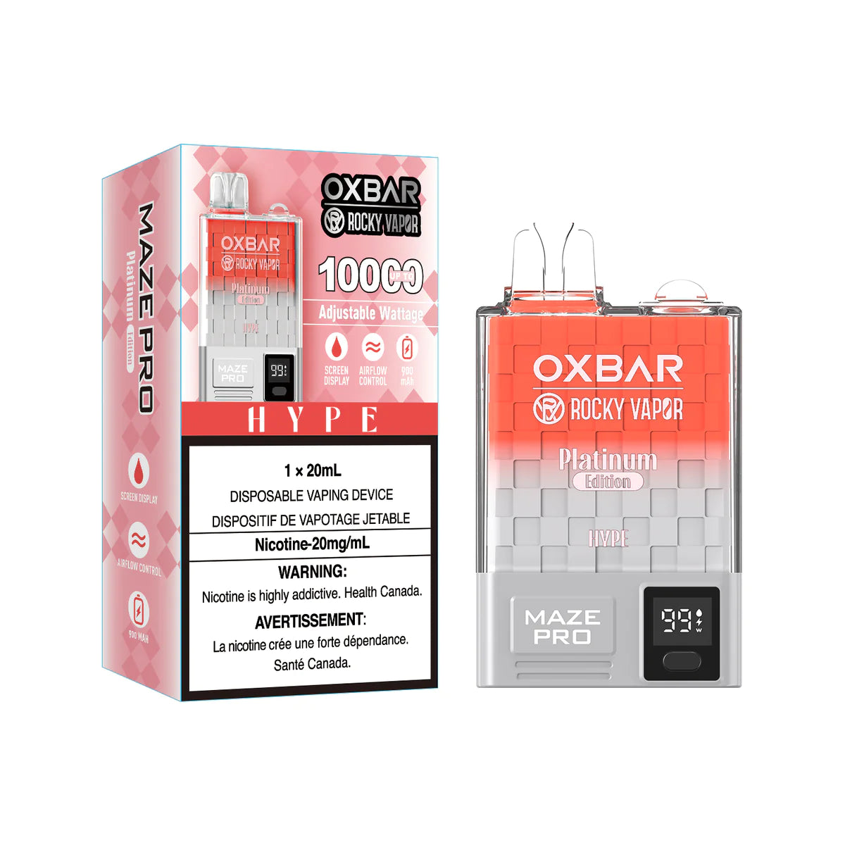 OXBAR 10K - Hype 20ml 20mg