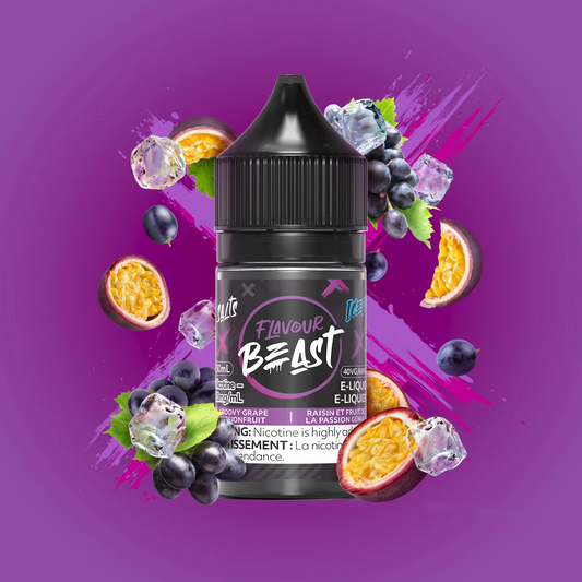 GROOVY GRAPE PASSIONFRUIT ICED - FLAVOUR BEAST E-LIQUID - 20MG