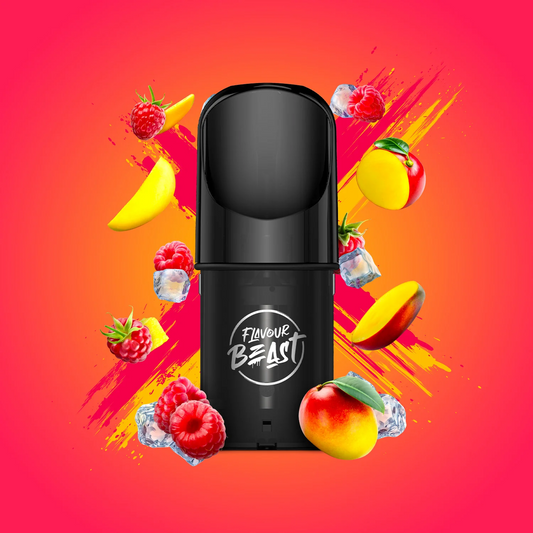 Ragin' Razz Mango Iced - Flavour Beast Pod Pack - 20mg
