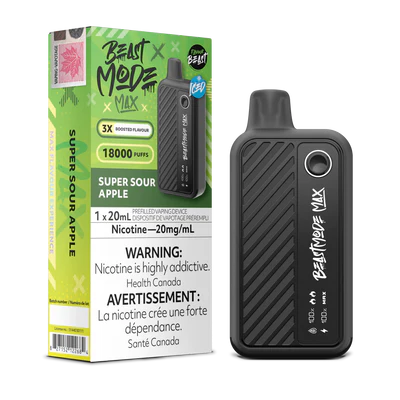 SUPER SOUR APPLE - FLAVOUR BEAST BEAST MODE MAX (20mL) (ONTARIO)