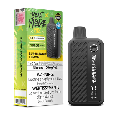 SUPER SOUR LEMON - FLAVOUR BEAST BEAST MODE MAX (20mL) (ONTARIO)