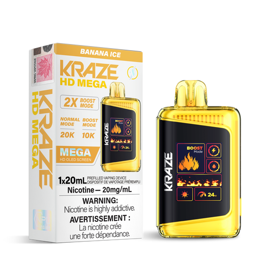 Kraze HD Mega - Banana Ice
