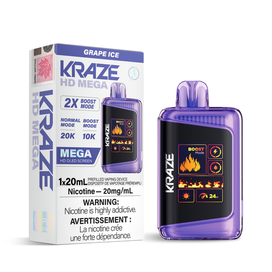 Kraze HD Mega - Grape Ice