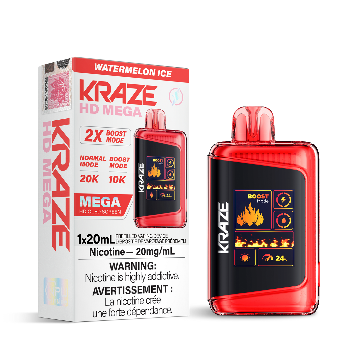 Kraze HD Mega - Watermelon Ice