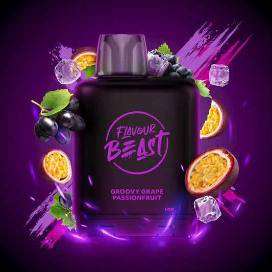 Level X Flavour Beast Boost Pod 20mL - Groovy Grape Passionfruit Iced