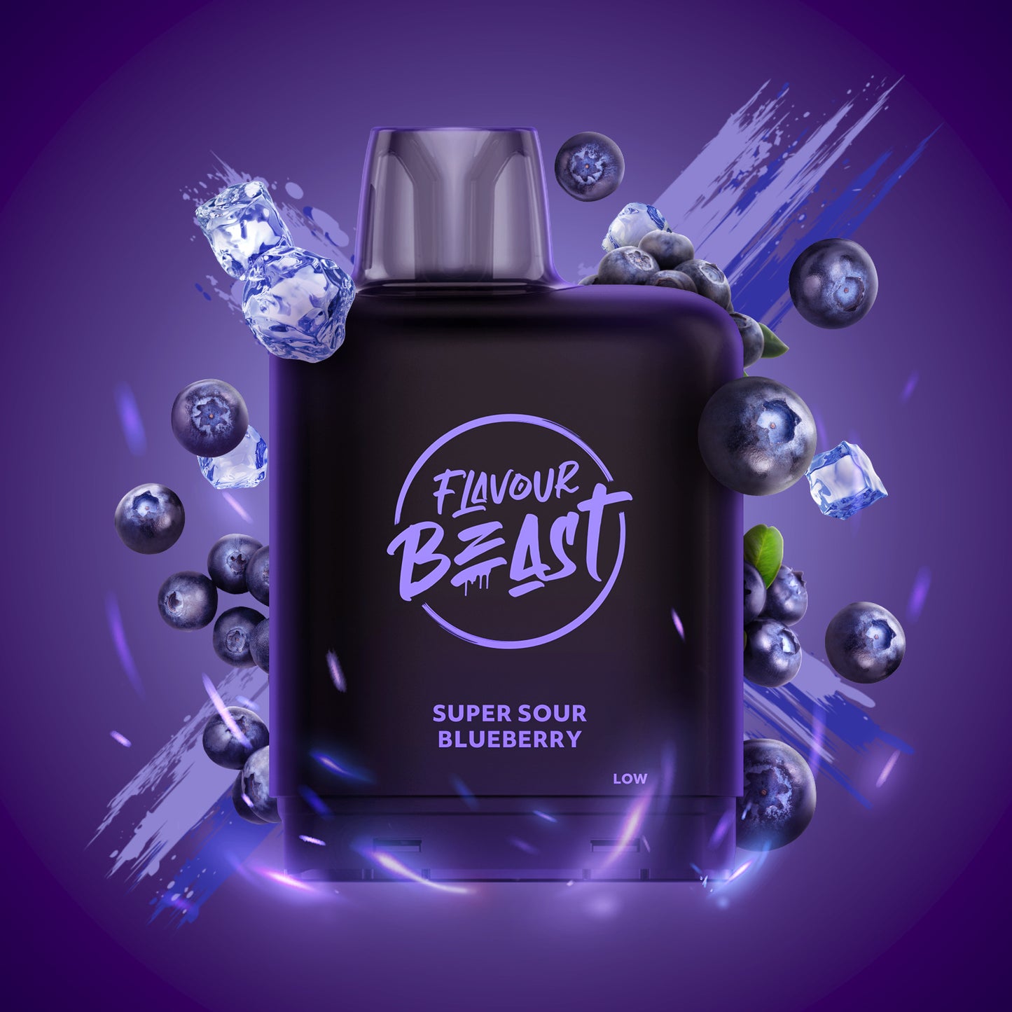 Level X Flavour Beast Boost Pod 20mL - Super Sour Blueberry Iced