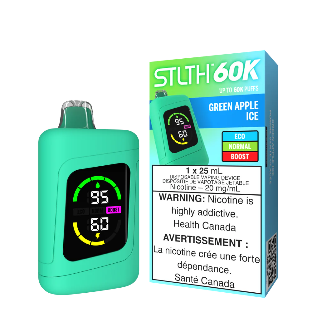 GREEN APPLE ICE - STLTH 60K DISPOSABLE