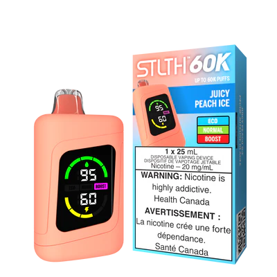 JUICY PEACH ICE - STLTH 60K DISPOSABLE