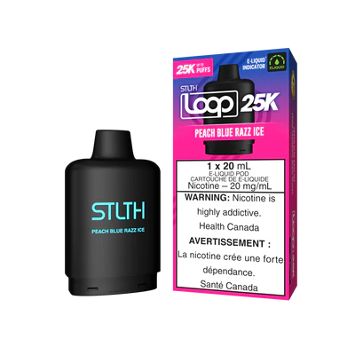 PEACH BLUE RAZZ ICE - STLTH LOOP 25K (20mL) (ONTARIO)