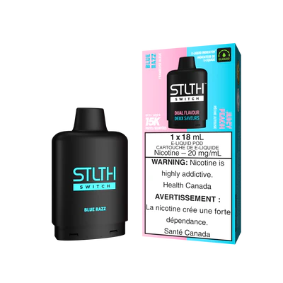 BLUE RAZZ & JUICY PEACH - STLTH SWITCH (18mL) (ONTARIO)