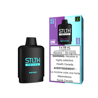BLUE RAZZ & WHITE GRAPE - STLTH SWITCH (18mL) (ONTARIO)