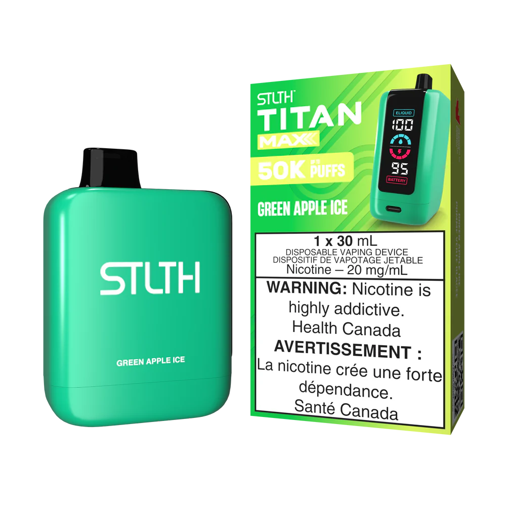 GREEN APPLE ICE - STLTH TITAN MAX DISPOSABLE(30mL)