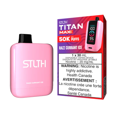 RAZZ CURRANT ICE - STLTH TITAN MAX DISPOSABLE (30mL)